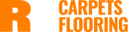 RD Carpets logo white D